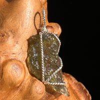 Moldavite Wire Wrapped Pendant Sterling Silver #5706-Moldavite Life