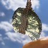 Moldavite Wire Wrapped Pendant Sterling Silver #5709-Moldavite Life