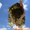 Moldavite Wire Wrapped Pendant Sterling Silver #5715-Moldavite Life