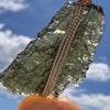 Moldavite Wire Wrapped Pendant Sterling Silver #5731-Moldavite Life