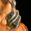 Moldavite Wire Wrapped Pendant Sterling Silver #5739-Moldavite Life