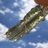 Moldavite Wire Wrapped Pendant Sterling Silver #5742-Moldavite Life