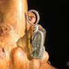 Moldavite Wire Wrapped Pendant Sterling Silver #5776-Moldavite Life