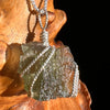Moldavite Wire Wrapped Pendant Sterling Silver #5783-Moldavite Life