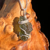 Moldavite Wire Wrapped Pendant Sterling Silver #5799-Moldavite Life