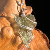 Moldavite Wire Wrapped Pendant Sterling Silver #5810-Moldavite Life