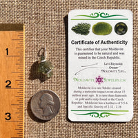 Moldavite Wire Wrapped Pendant Sterling Silver #6804-Moldavite Life