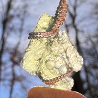 Moldavite Wire Wrapped Pendant Sterling Silver #6804-Moldavite Life
