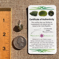 Moldavite Wire Wrapped Pendant Sterling Silver #6813-Moldavite Life