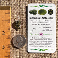 Moldavite Wire Wrapped Pendant Sterling Silver #6818-Moldavite Life