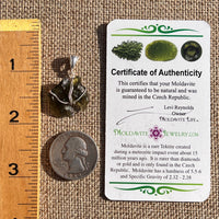Moldavite Wire Wrapped Pendant Sterling Silver #6850-Moldavite Life