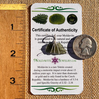 Moldavite Wire Wrapped Pendant Sterling Silver #7846-Moldavite Life
