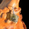 Moldavite Wire Wrapped Pendant Sterling Silver #7848-Moldavite Life
