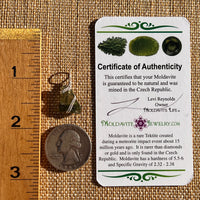 Moldavite Wire Wrapped Pendant Sterling Silver #7850-Moldavite Life