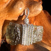 Moldavite Wire Wrapped Pendant Sterling Silver #7857-Moldavite Life