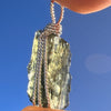Moldavite Wire Wrapped Pendant Sterling Silver #7858-Moldavite Life
