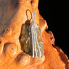 Moldavite Wire Wrapped Pendant Sterling Silver #7858-Moldavite Life