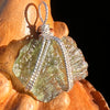 Moldavite Wire Wrapped Pendant Sterling Silver #7862-Moldavite Life