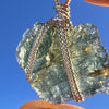 Moldavite Wire Wrapped Pendant Sterling Silver #7862-Moldavite Life