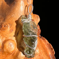 Moldavite Wire Wrapped Pendant Sterling Silver #8160-Moldavite Life