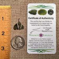 Moldavite Wire Wrapped Pendant Sterling Silver #8651-Moldavite Life
