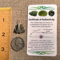 Moldavite Wire Wrapped Pendant Sterling Silver #8656-Moldavite Life