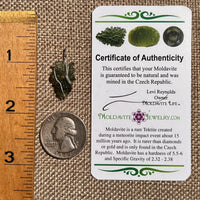 Moldavite Wire Wrapped Pendant Sterling Silver #8660-Moldavite Life