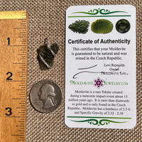 Moldavite Wire Wrapped Pendant Sterling Silver #8662-Moldavite Life