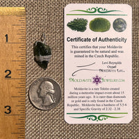 Moldavite Wire Wrapped Pendant Sterling Silver #8664-Moldavite Life