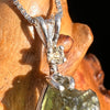 Moldavite & Yellow Sapphire Necklace Sterling Silver #5044-Moldavite Life