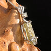 Moldavite & Yellow Sapphire Necklace Sterling Silver #5045-Moldavite Life
