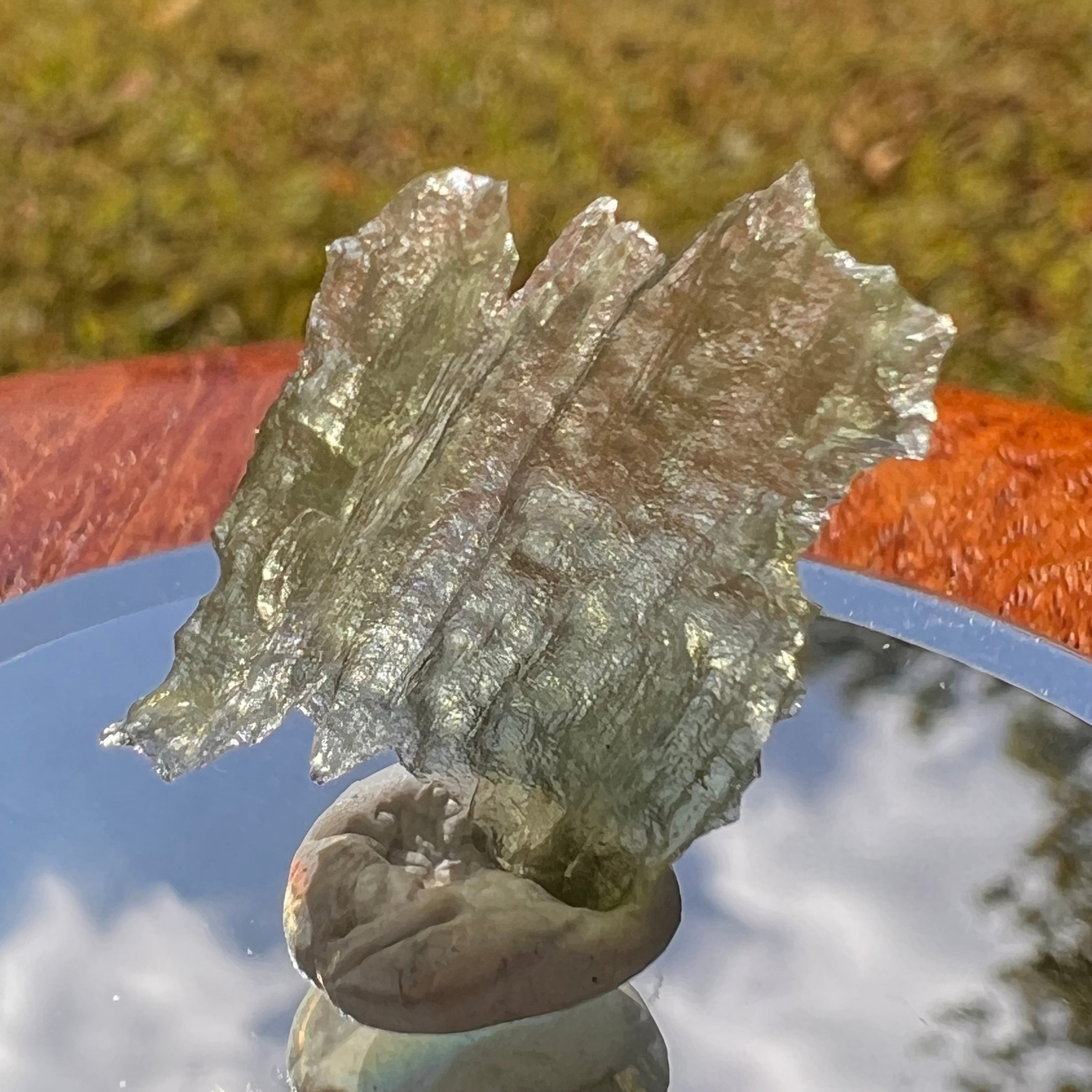 Moldavite .6 grams #1695-Moldavite Life