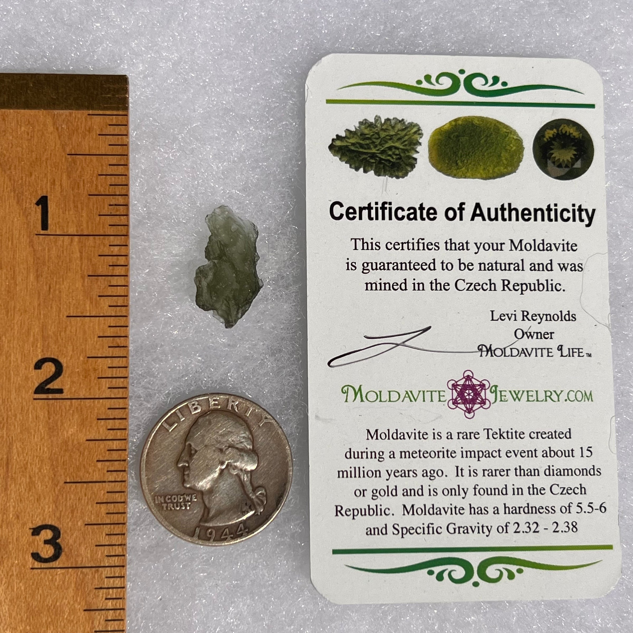 Moldavite .8 grams #1703-Moldavite Life