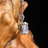 Moonstone Pendant Necklace Silver #5221-Moldavite Life
