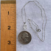 Moonstone Pendant Necklace Silver #5222-Moldavite Life