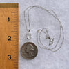 Moonstone Pendant Necklace Silver #5224-Moldavite Life