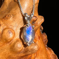 Moonstone Pendant Necklace Sterling Silver #6523