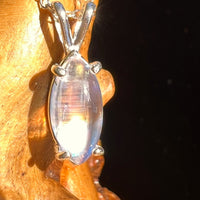 Moonstone Pendant Necklace Sterling Silver #6524