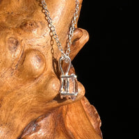 Morganite Necklace Sterling Silver #6748-Moldavite Life