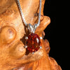 Orange Mandarin Garnet Necklace Sterling #6731-Moldavite Life