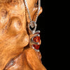 Orange Mandarin Garnet Necklace Sterling #6731-Moldavite Life