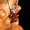 Orange Mandarin Garnet Necklace Sterling #6731-Moldavite Life