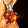 Orange Mandarin Garnet Necklace Sterling #6731-Moldavite Life