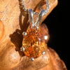 Orange Mandarin Garnet Necklace Sterling #6732-Moldavite Life