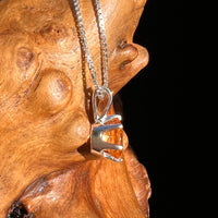 Orange Mandarin Garnet Necklace Sterling #6732-Moldavite Life