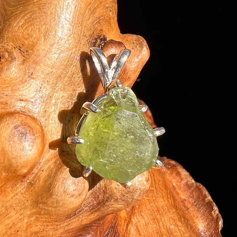 Peridot Crystal Pendant Sterling Silver #6248-Moldavite Life