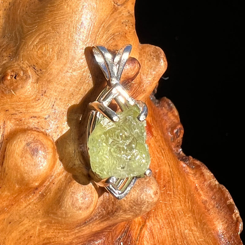 Peridot Crystal Pendant Sterling Silver #6261-Moldavite Life