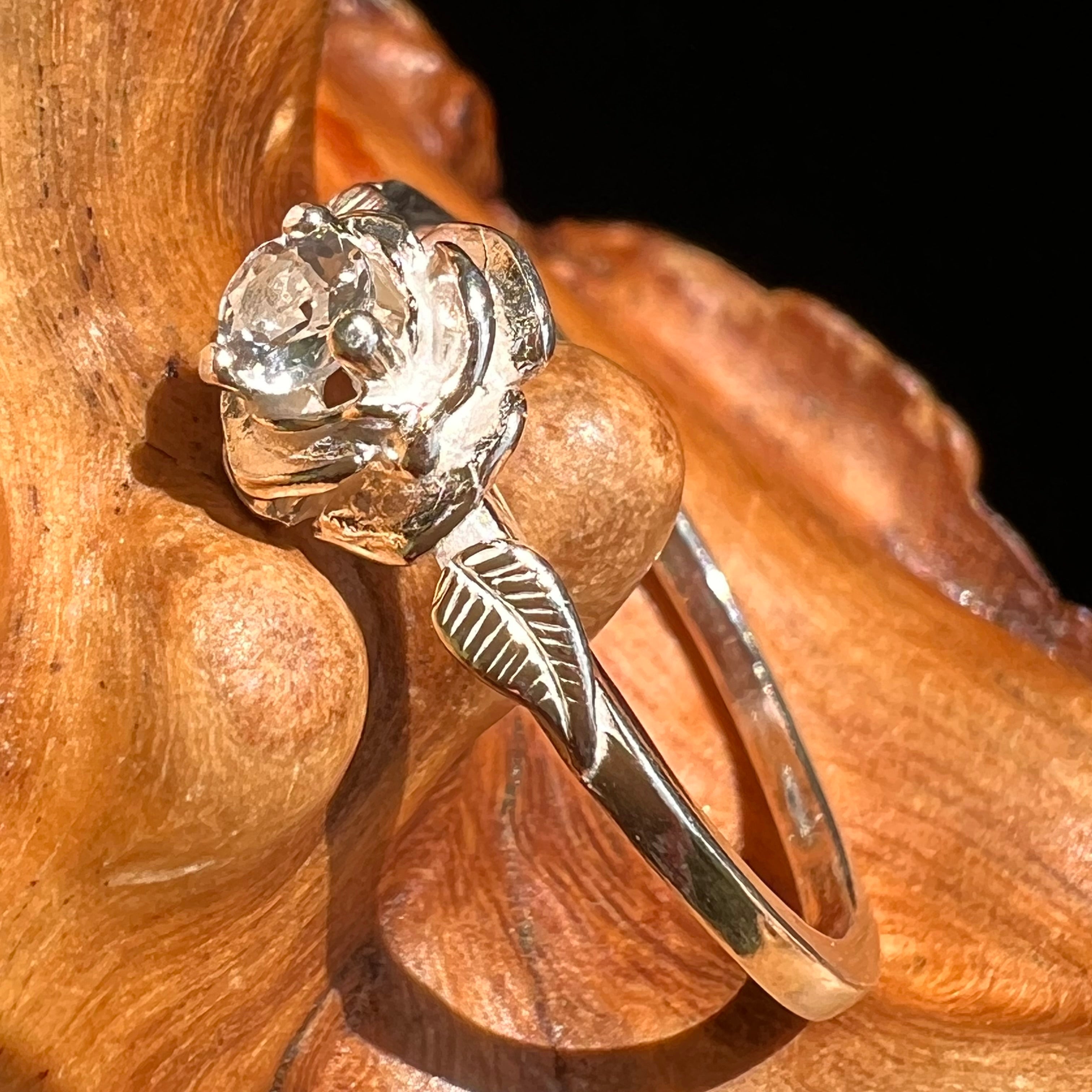Petalite Rose Ring Silver 6140