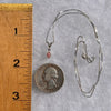 Pezzottaite & Tanzanite Necklace Sterling Silver #3942-Moldavite Life