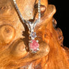 Pezzottaite & Tanzanite Necklace Sterling Silver #3943-Moldavite Life